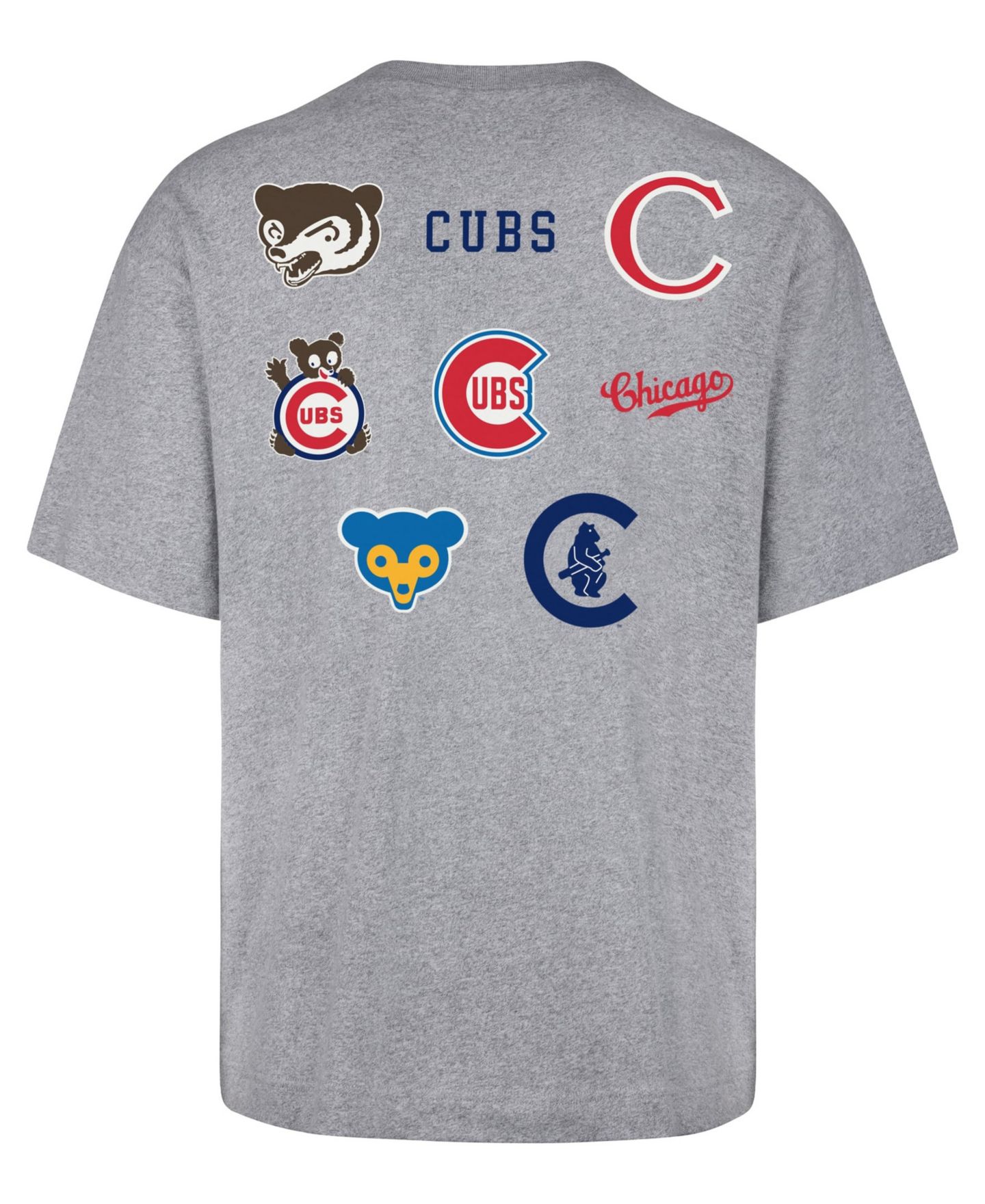 Мужская футболка '47 Brand Gray Chicago Cubs History Lock Foundation — фото 2