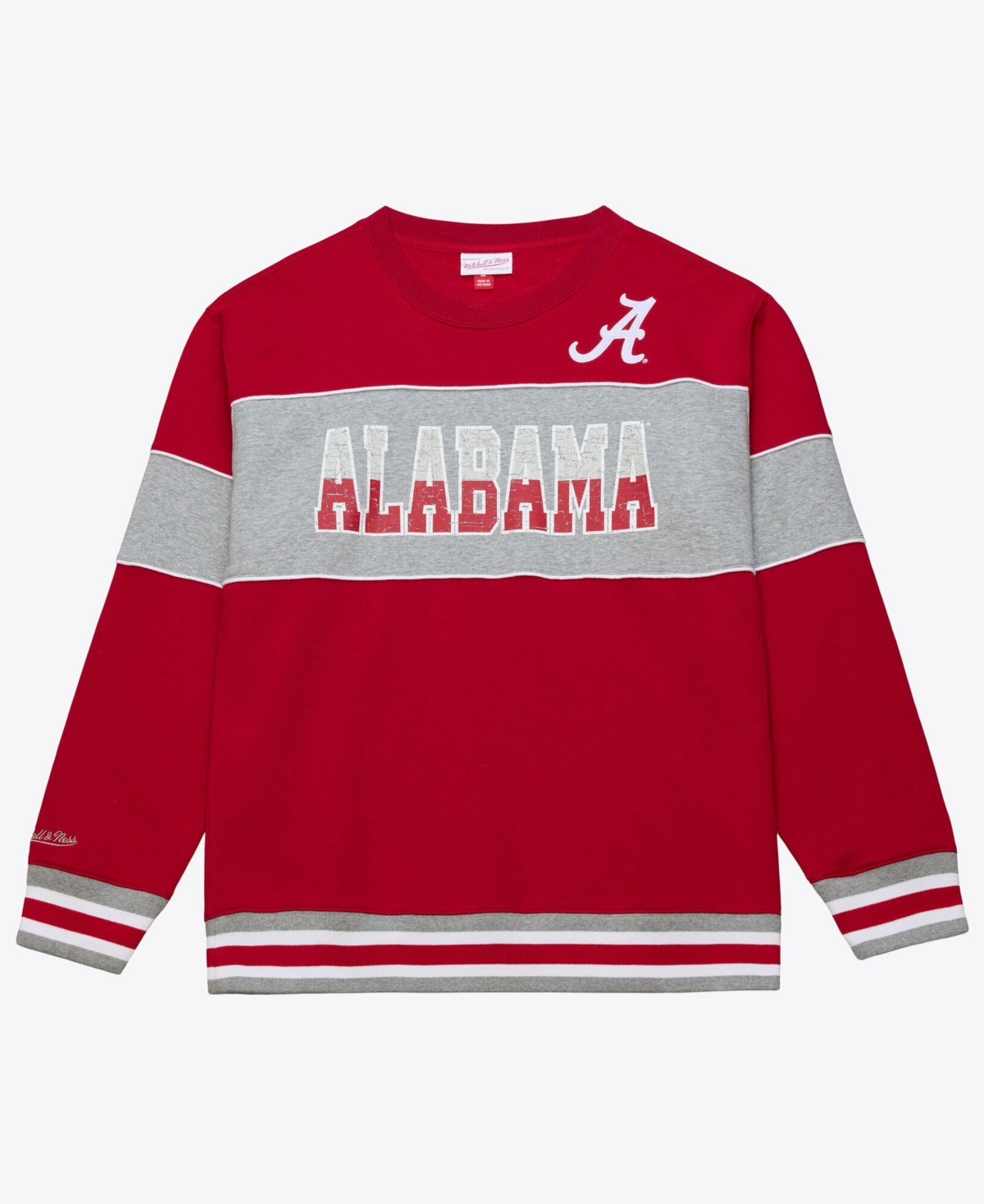 Mitchell & Ness Men's Crimson Alabama Crimson Tide Fleece Sweatshirt - Crimson