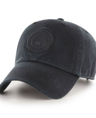Men's  Milwaukee Bucks Black on Black Clean Up Adjustable Hat
