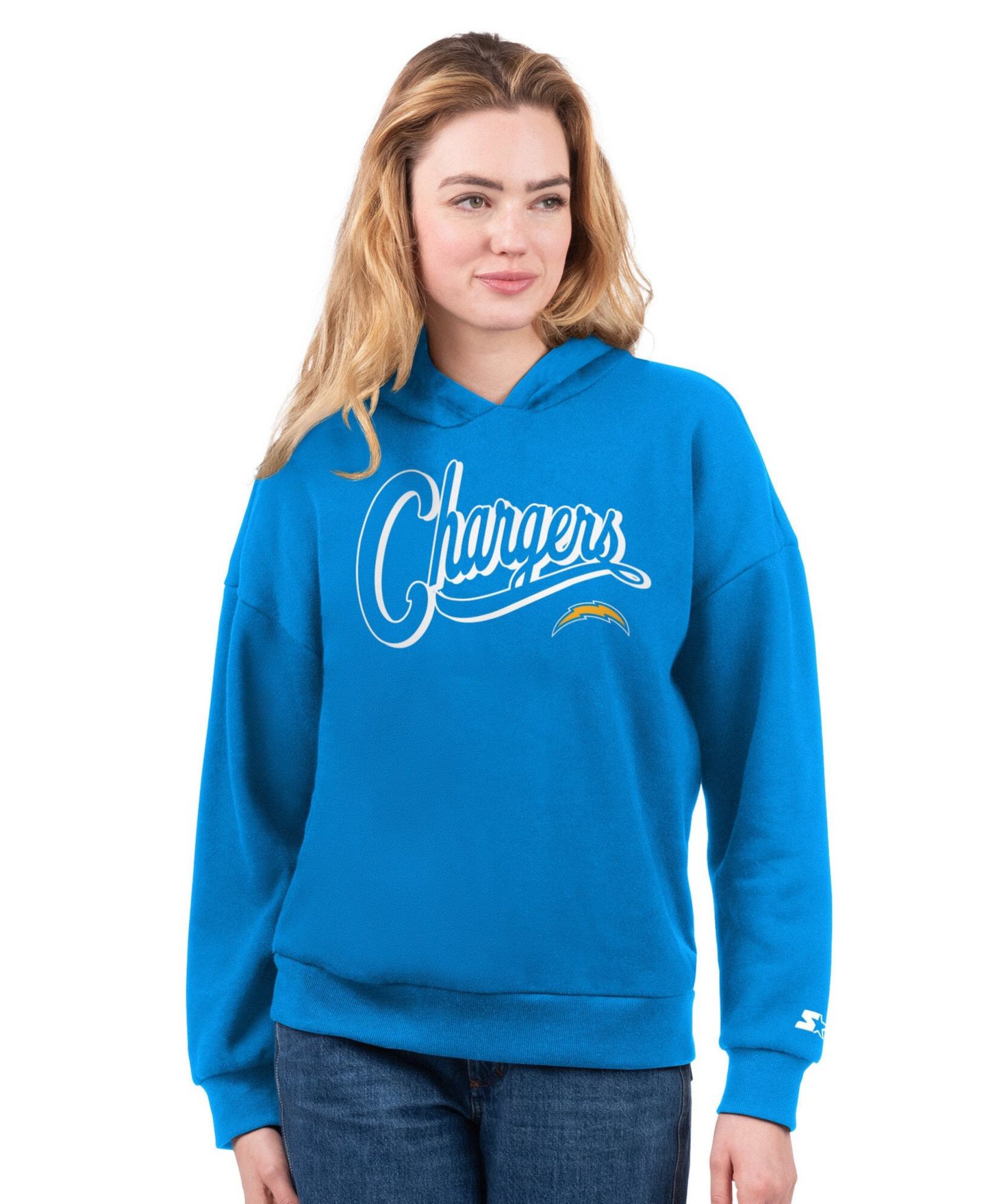 Женские худи Starter Gold/Powder Blue Los Angeles Chargers Combo Pack T-Shirt — фото 3