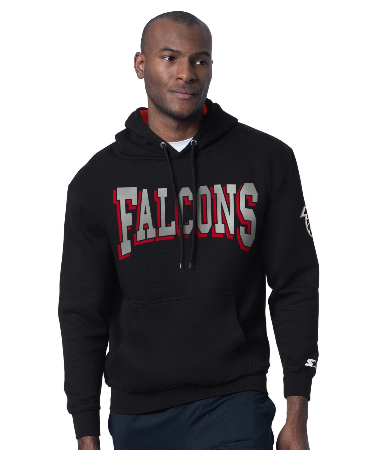 Starter Men's Black Atlanta Falcons Thursday Night Gridiron Hoodie - Black