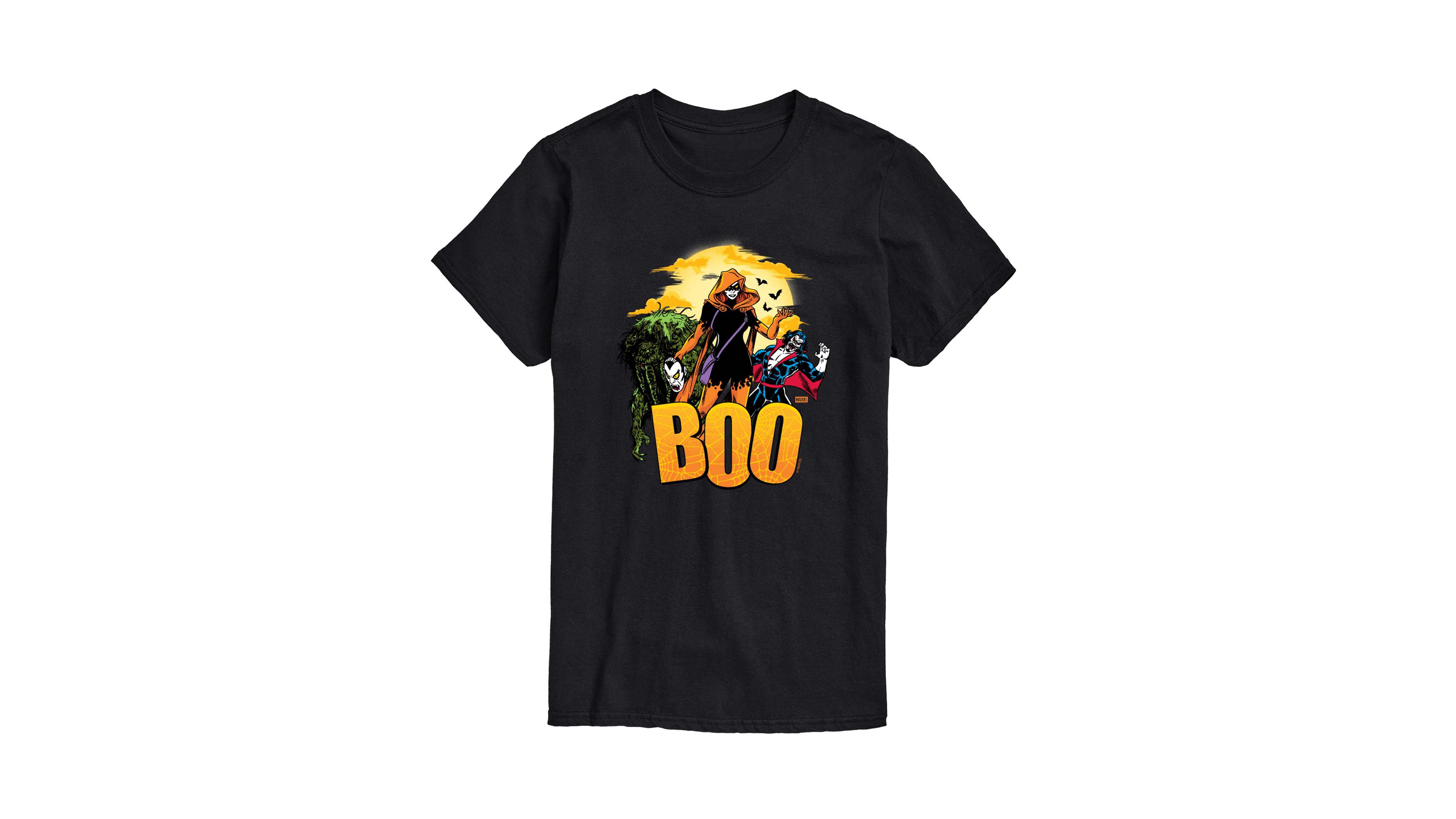 Airwaves Men's Halloween Characters Boo Collage Graphic T-Shirt