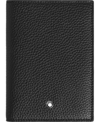 Men's Grain Leather Passport Holder, Five Card Slots