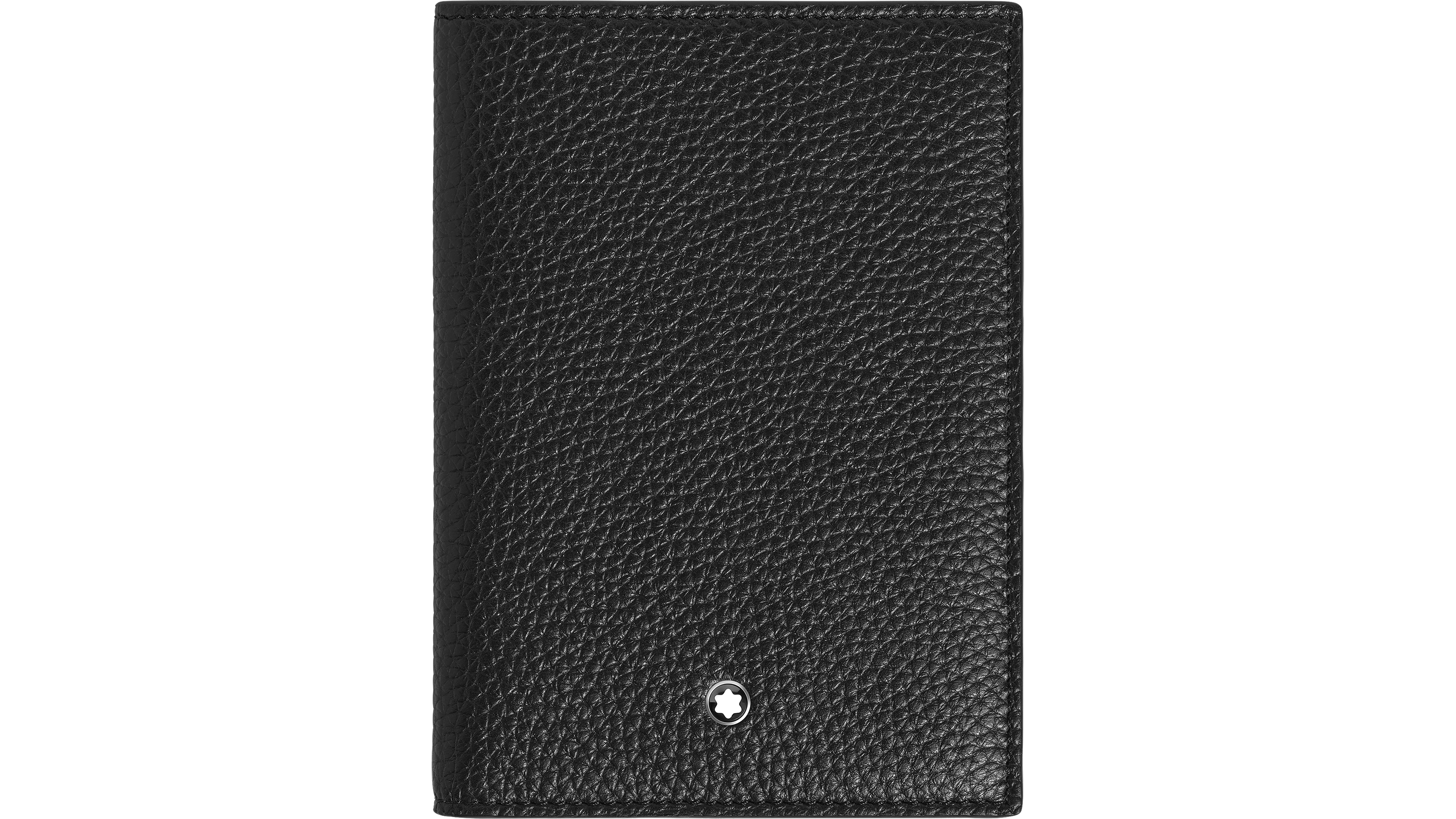 Montblanc Men's Grain Leather Passport Holder, Five Card Slots