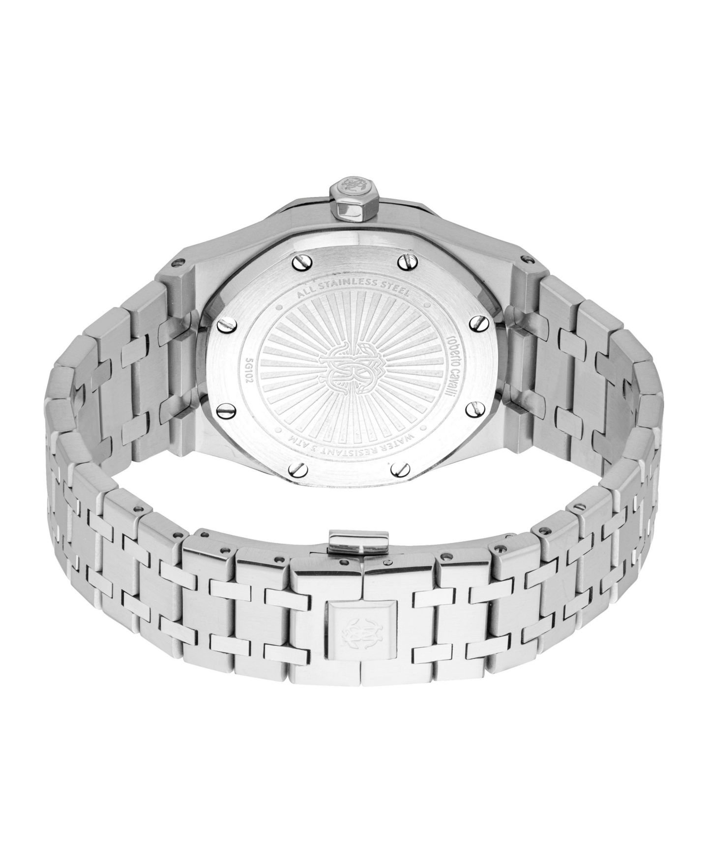 Мужские часы Roberto Cavalli Quartz Stainless Steel Bracelet Watch, 42mm, цвет: Серебряный — фото 3