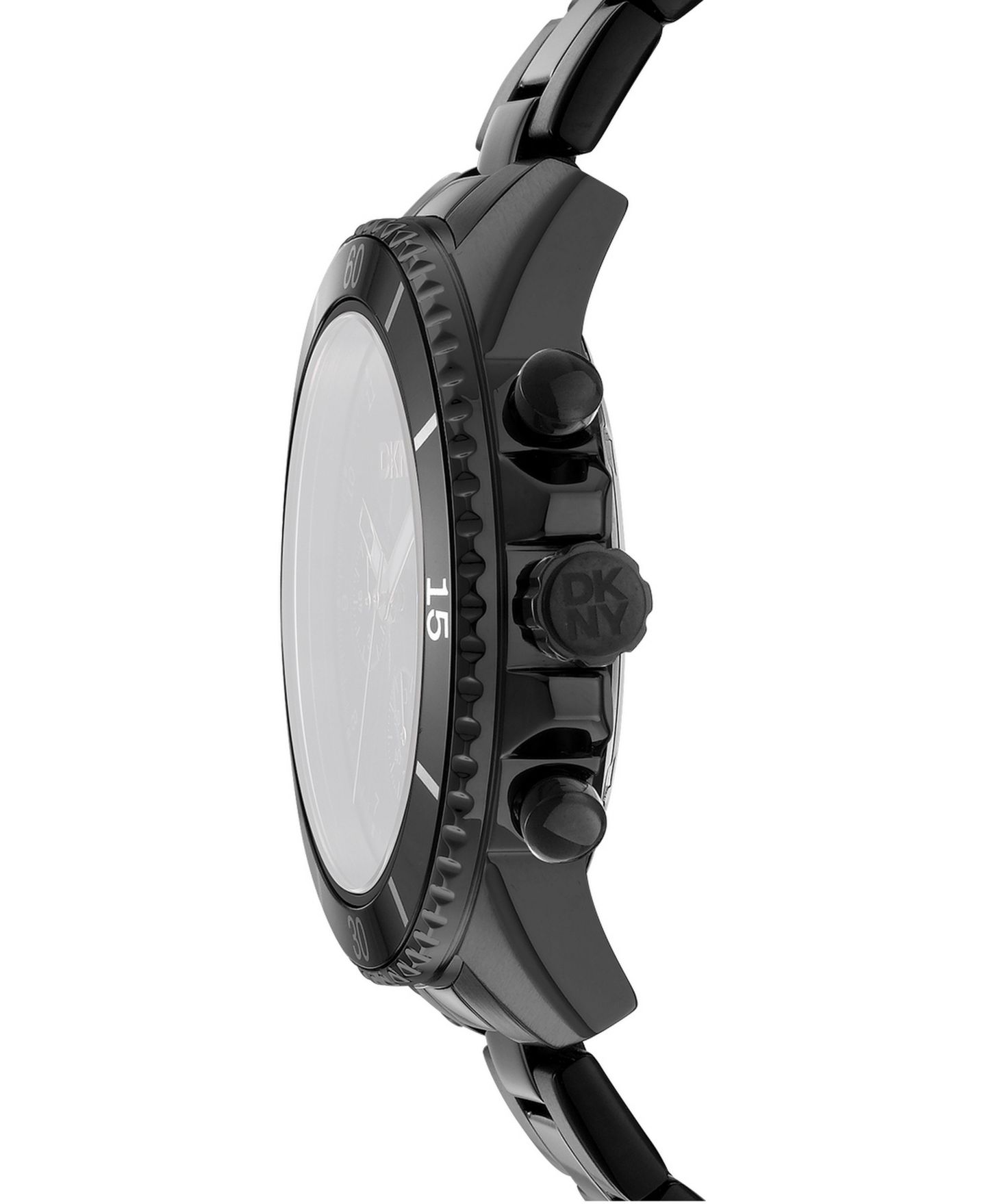 Мужские часы DKNY Quartz Stainless Steel Bracelet Watch, 42mm, цвет: Чёрный — фото 3