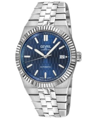 Pier 17 Men's Swiss Automatic Silver 316L Stainless Steel Bracelet Watch