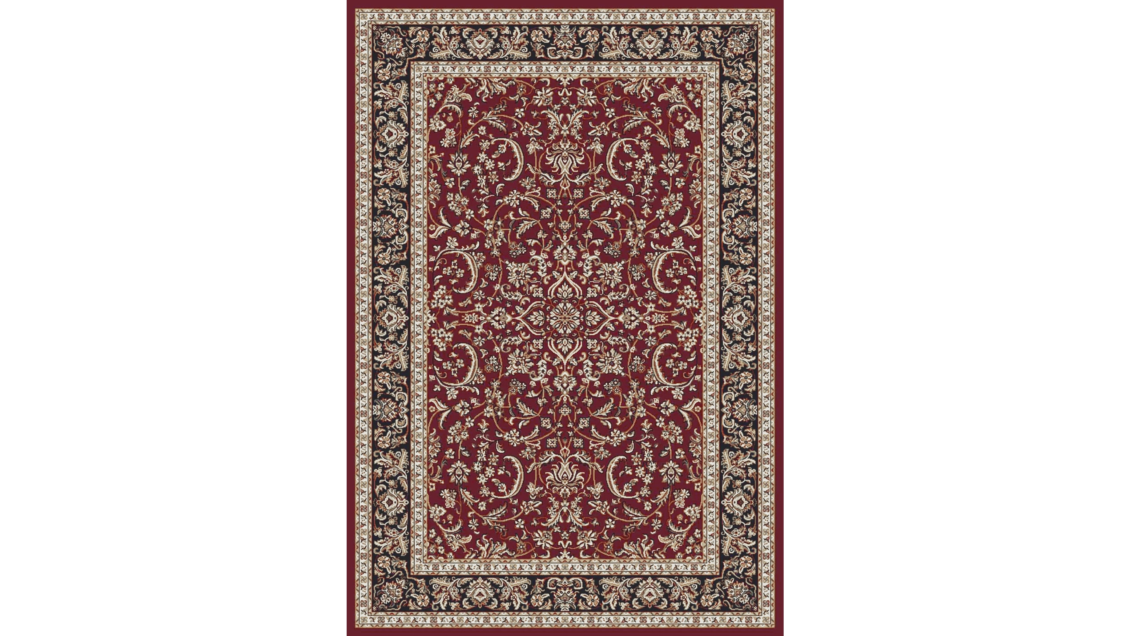 Closeout! Km Home 1318/1530/Burgundy Navelli Red 3'3" x 5'4" Area Rug