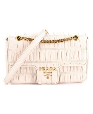 Medium Chain Flap Shoulder Bag Nappa Gaufre