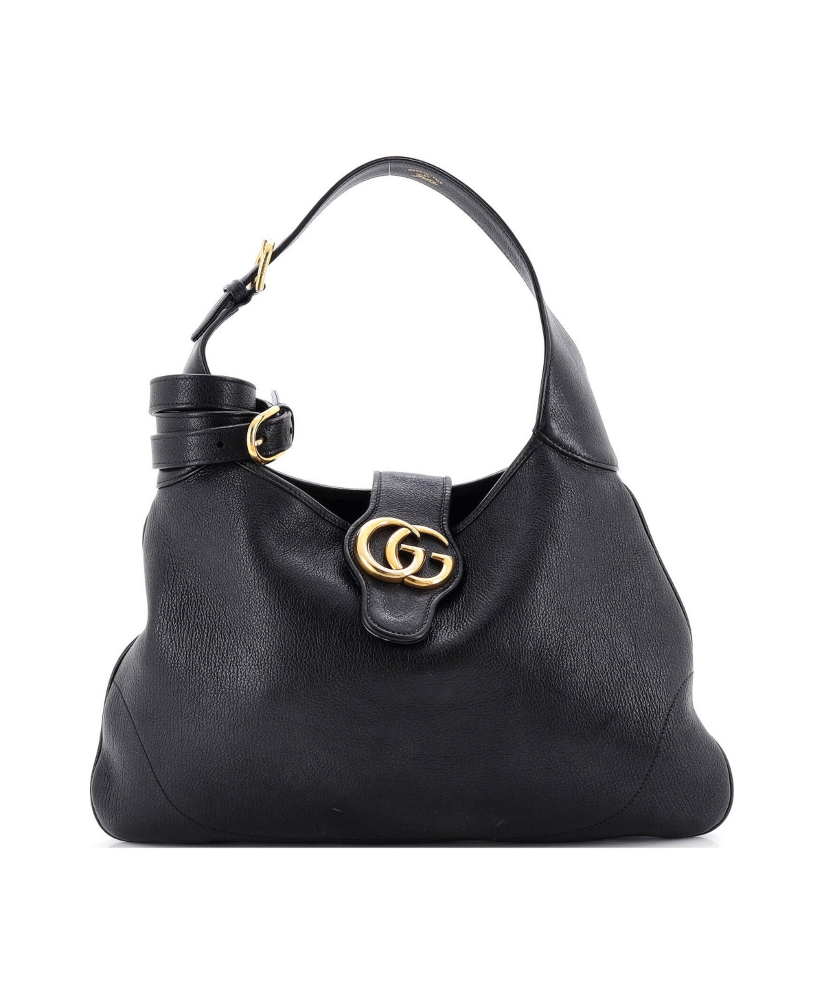 Pre-Owned Gucci Medium Aphrodite Shoulder Bag Leather - Black