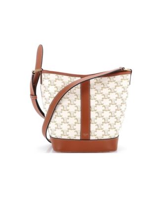 Small Bucket Bag Triomphe Coated Canvas