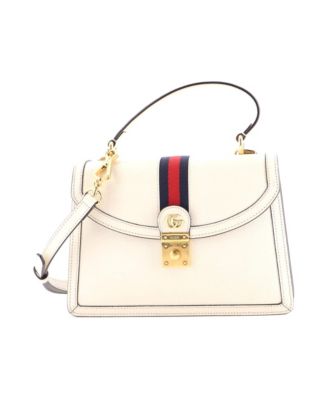 Pre-Owned Gucci Small Ophidia Flap Top Handle Bag Leather