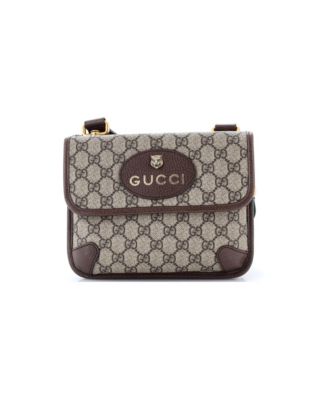 Small Neo Vintage Flap Messenger GG Coated Canvas