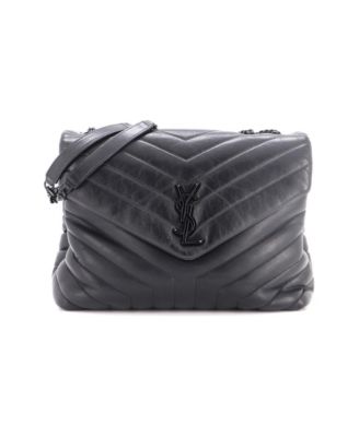 Medium Loulou Shoulder Bag Matelasse Chevron Leather