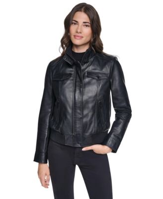 Women's Ashford Leather Bomber Jacket