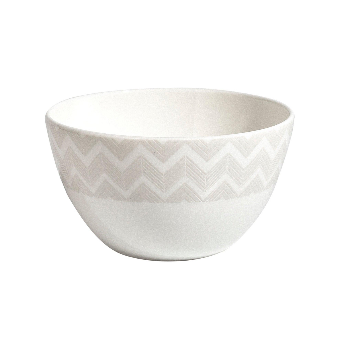 Missoni Rice Bowls Zig Zag Set of 6, diam. 4.45", H 2.36