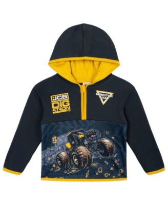 Toddler Boys' 2T-5T Half-Zip Fleece Hooded Sweatshirt