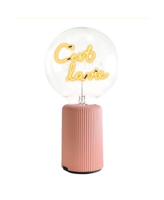 Bulb C'EST LA VIE Amber with Base Table Lamp PORTABLE Pop Nomad