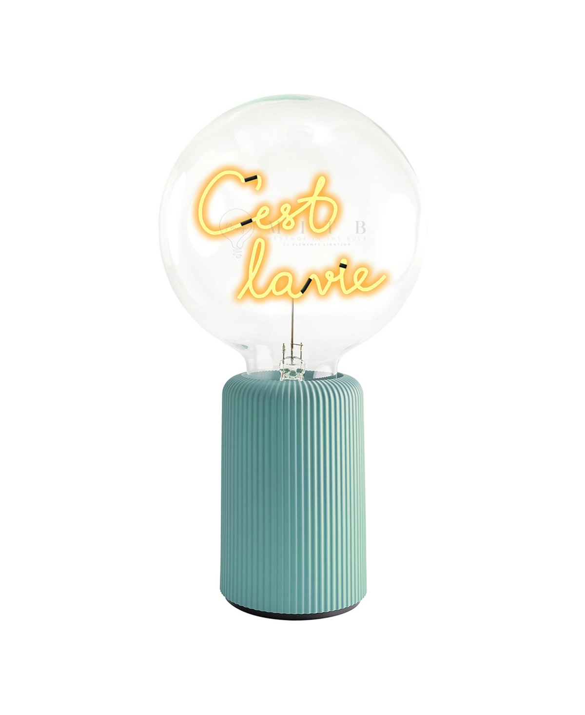 Mitb Bulb C'Est La Vie Amber with Base Table Lamp Portable Pop Nomad
