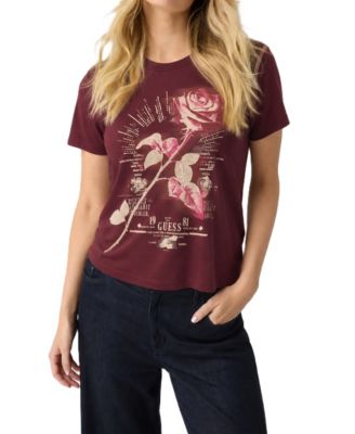 Women's Rose Glow R4 Graphic Fitted T-Shirt