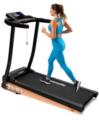 Foldable Treadmill with Incline, Bluetooth Speakers, Heart Rate Sensors, 12 Programs, 2.0 HP, 264 lb Capacity