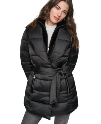 Women's Zamora Shawl Collar Quilted Puffer Coat