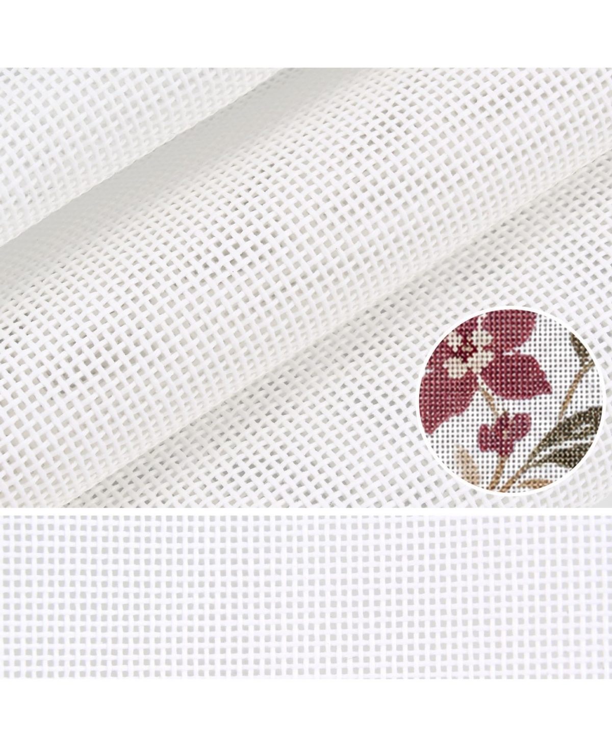 Aeelike Premium Cotton Needlepoint Canvas Stiff Durable Versatile Craft Fabric