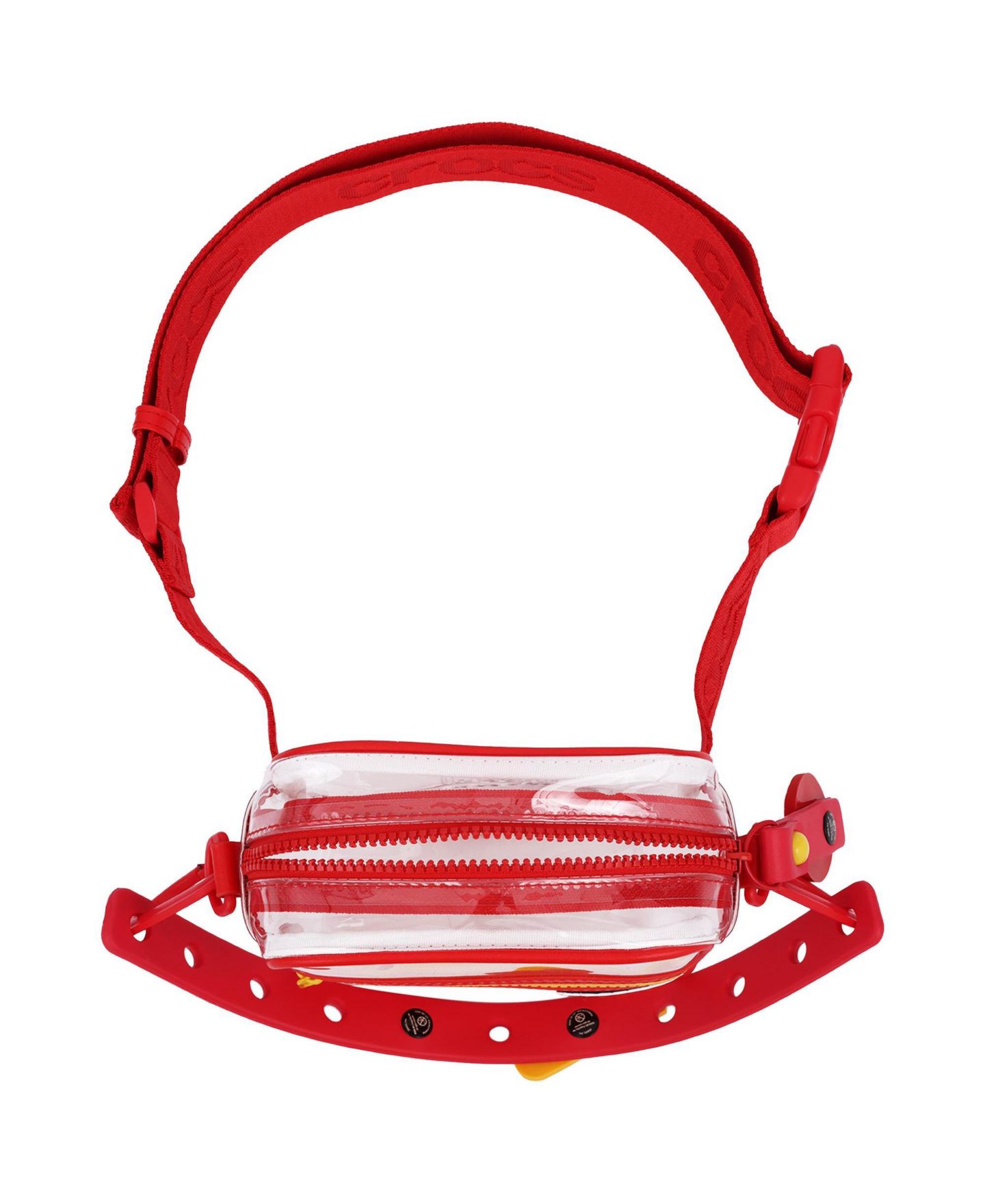 Мужская сумка Crocs Kansas City Chiefs Clear Crossbody Stadium, цвет: Красный — фото 2