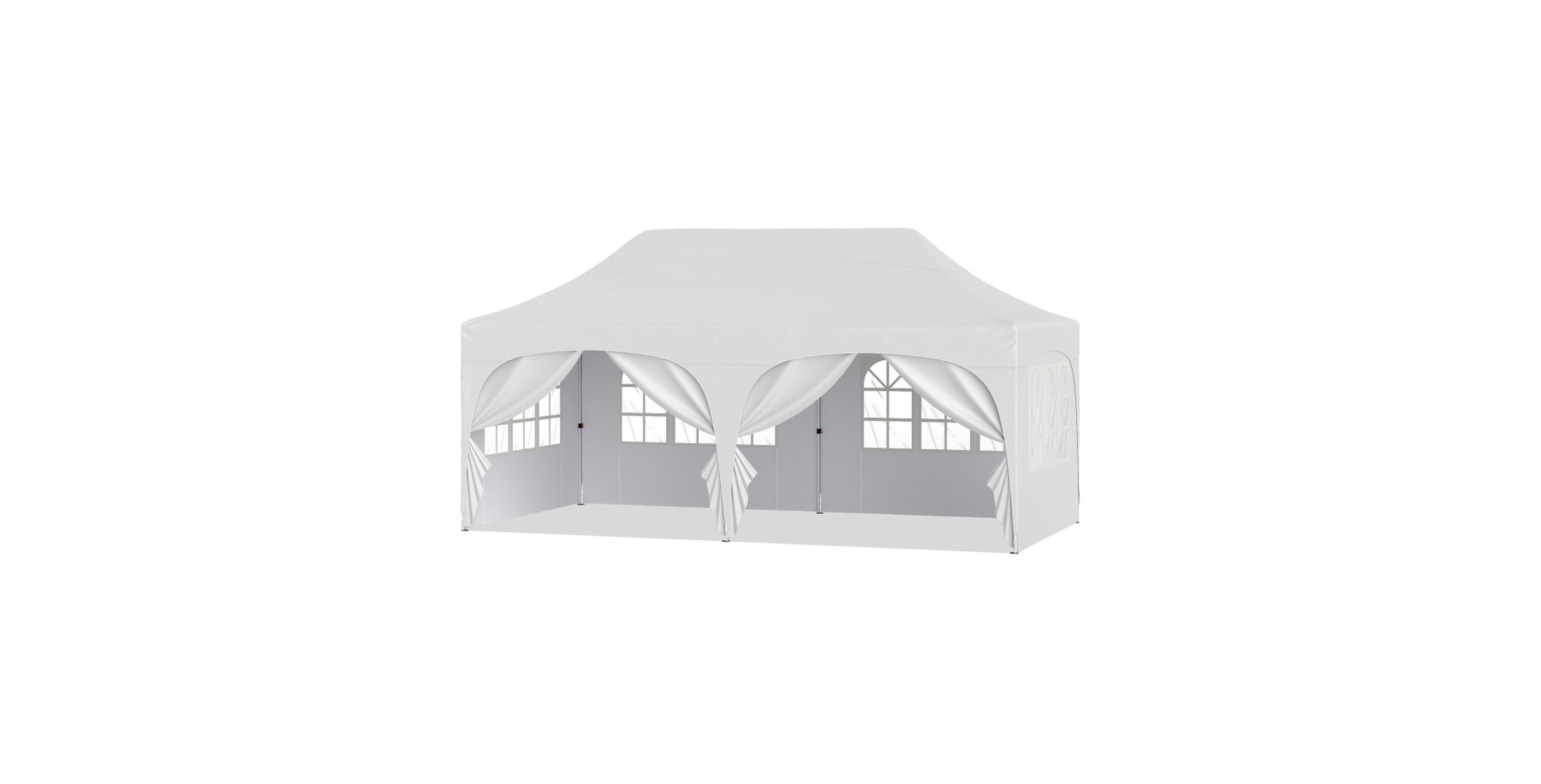 Sugift Pop Up Canopy Tent with 6 Removable Sidewalls for Patio Tent