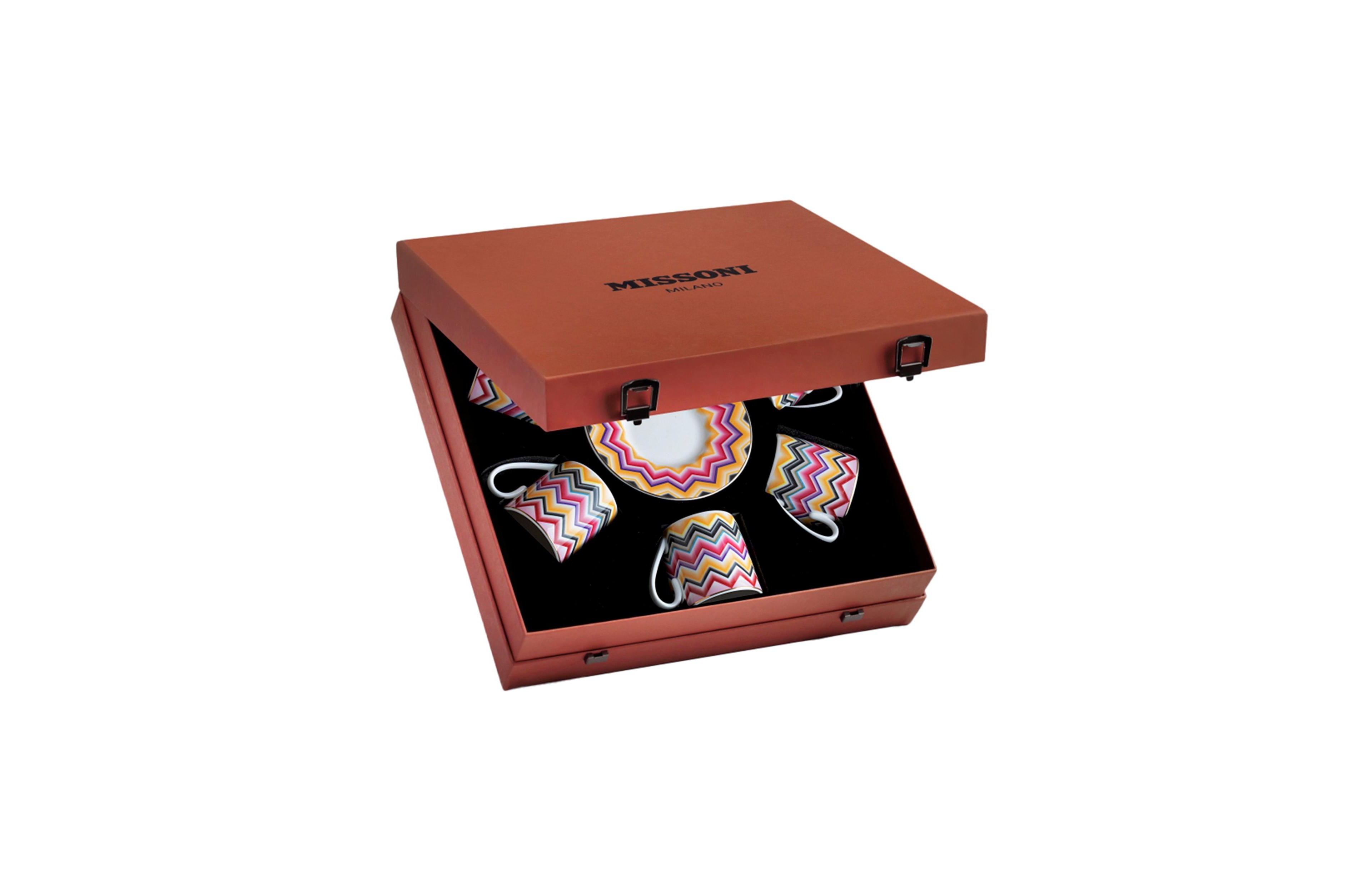 Missoni Coffee Cup and Saucer Set of 6 Cups
