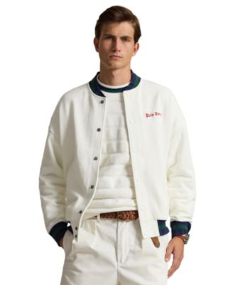 Men's Relaxed Fit Fleece Baseball Jacket