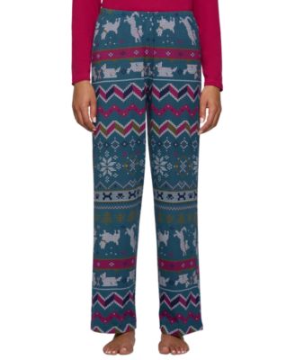 Women's Puppy Fair-Isle Long PJ Pants