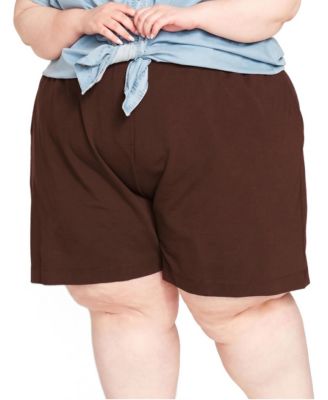 Plus Size Hayes Pull-On French Terry Relaxed Sweatshorts, 5" Inseam