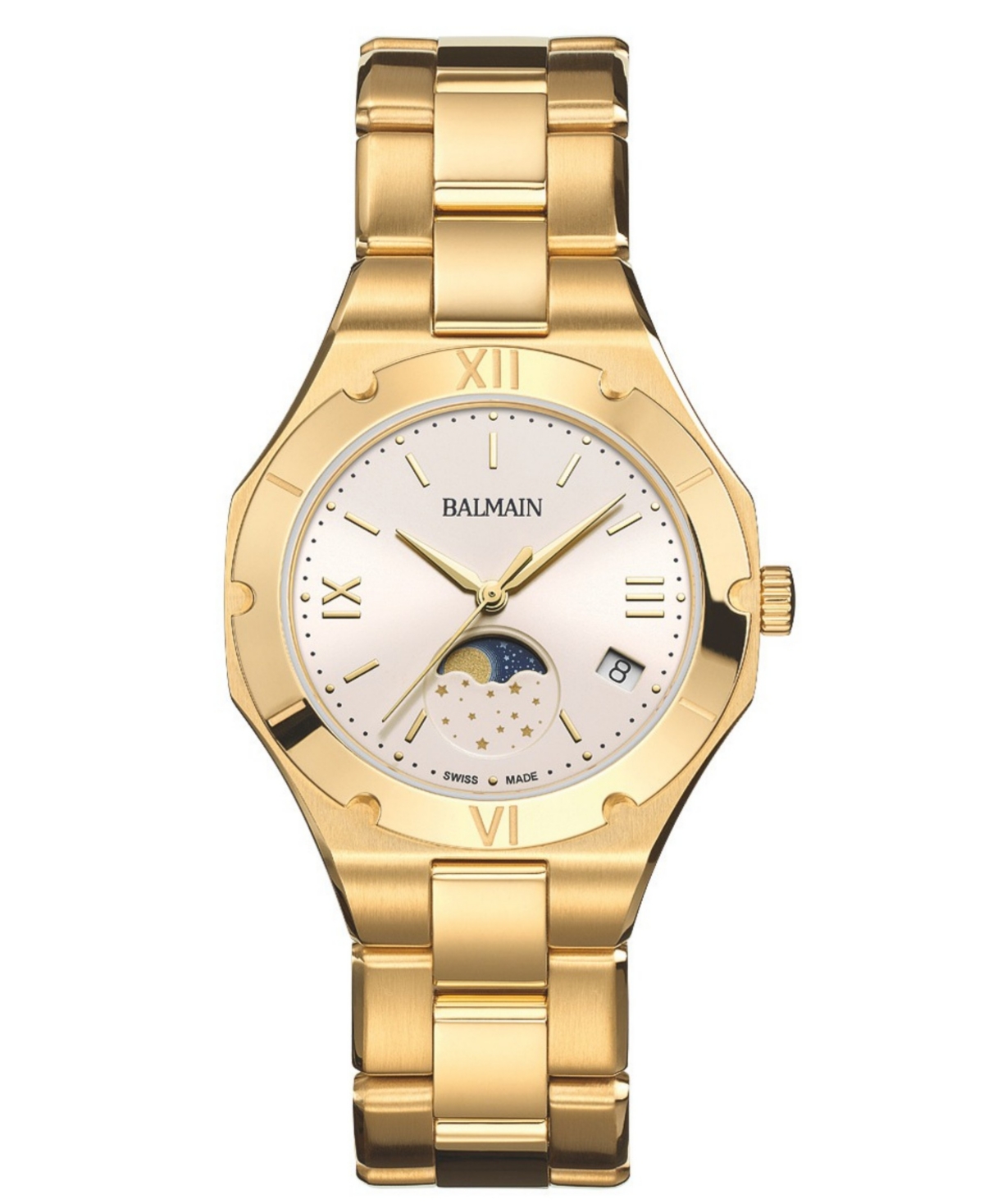 Balmain Women's Be Balmain Swiss Quartz Silver Stainless Steel Bracelet Watch 33mm