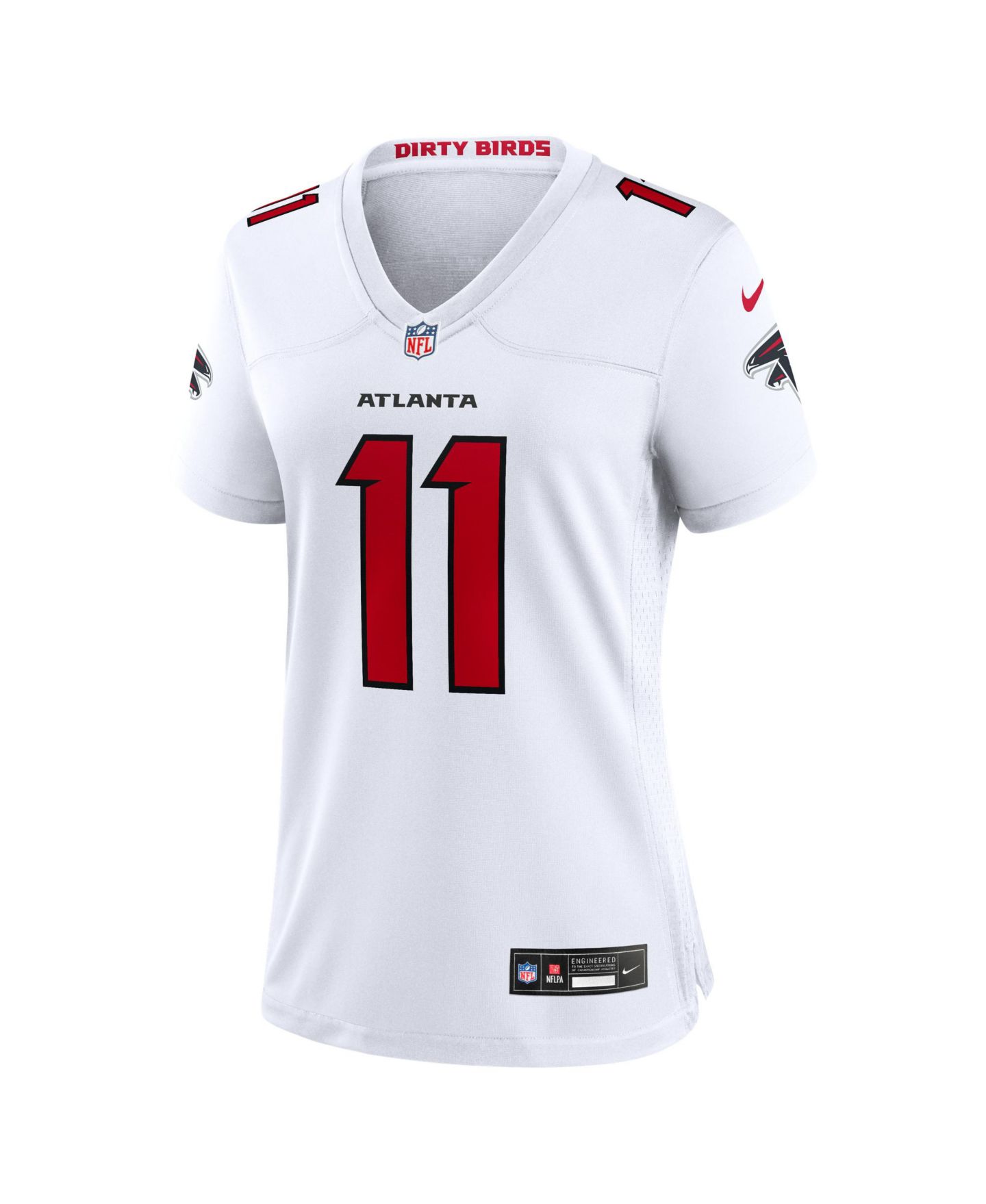 Женский топ Nike Jalon Walker White Atlanta Falcons Game Jersey — фото 5