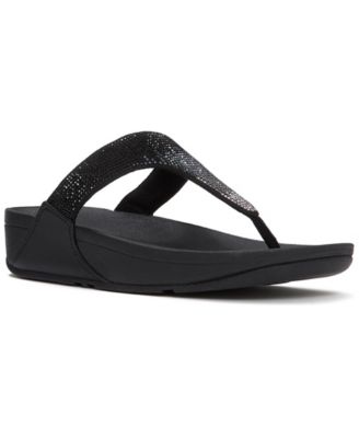 Women's Lulu Ombre Crystal Toe Post Wedge Sandals