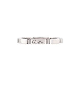 Maillon Panthere Band Ring in 18K White Gold