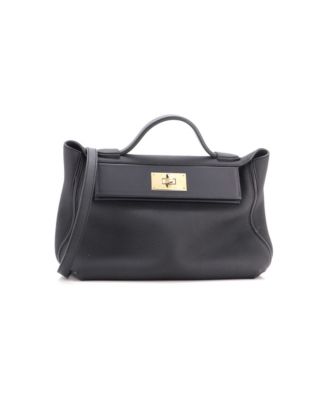 Pre-Owned HERMES 29 24/24 Bag Bicolor Togo with Swift