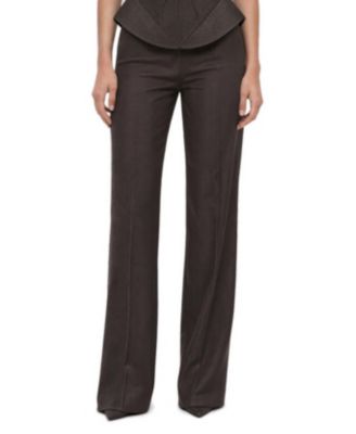 Women's Pressed Crease Straight Leg Trousers