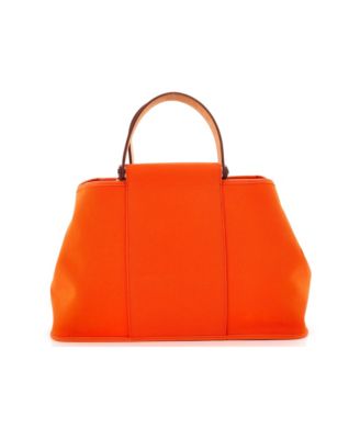 Pre-Owned HERMES 39 Cabag Elan Toile and Leather