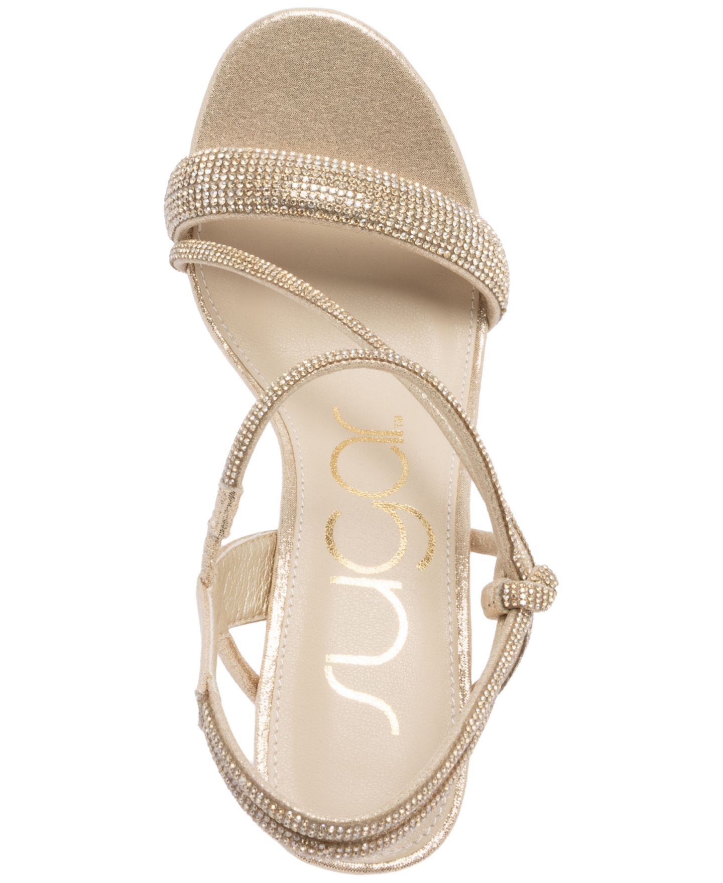 Женские сандалии Sugar Neeve Open Toe Rhinestone Dress Sandals, цвет: Чёрный — фото 9