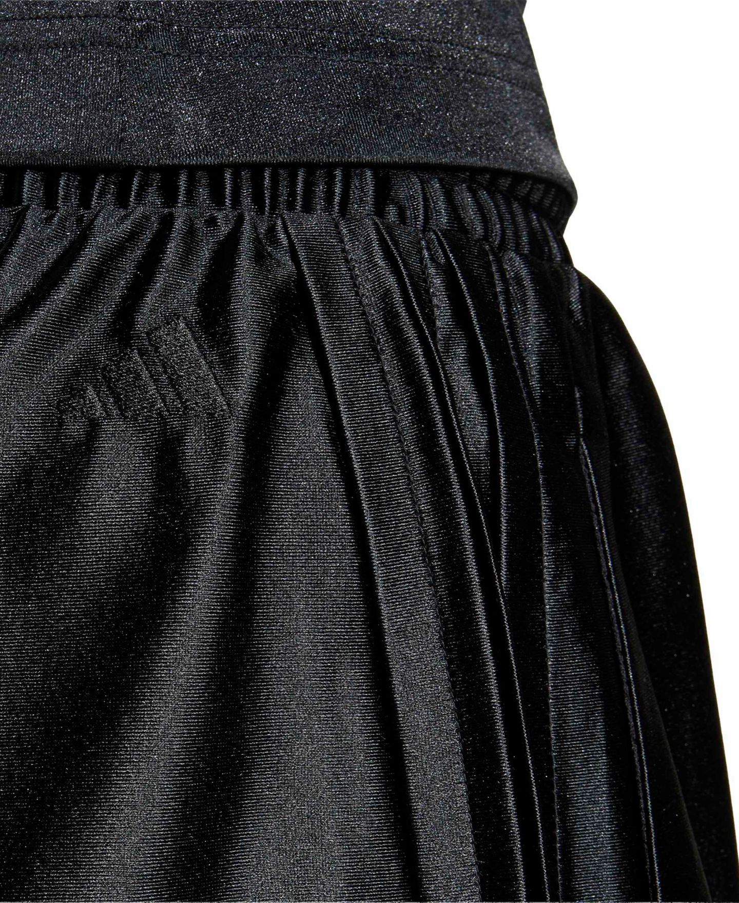 Женские шорты adidas Seasonal Essentials Satin High-Rise Loose-Fit, 3" Inseam, цвет: Чёрный — фото 4