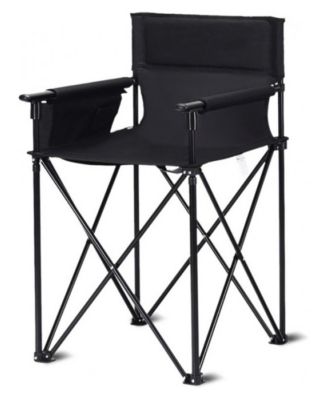1PC Portable 38 Inch Oversized High Camping Fishing Folding Chair, for Camping, Travel and Outdoor Recreation