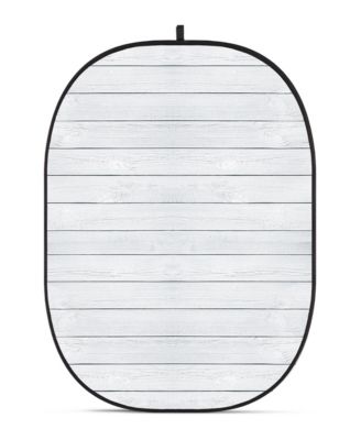 CBA-WW0011 5x6.5' Fabric Collapsible Backdrop, Wooden Wall