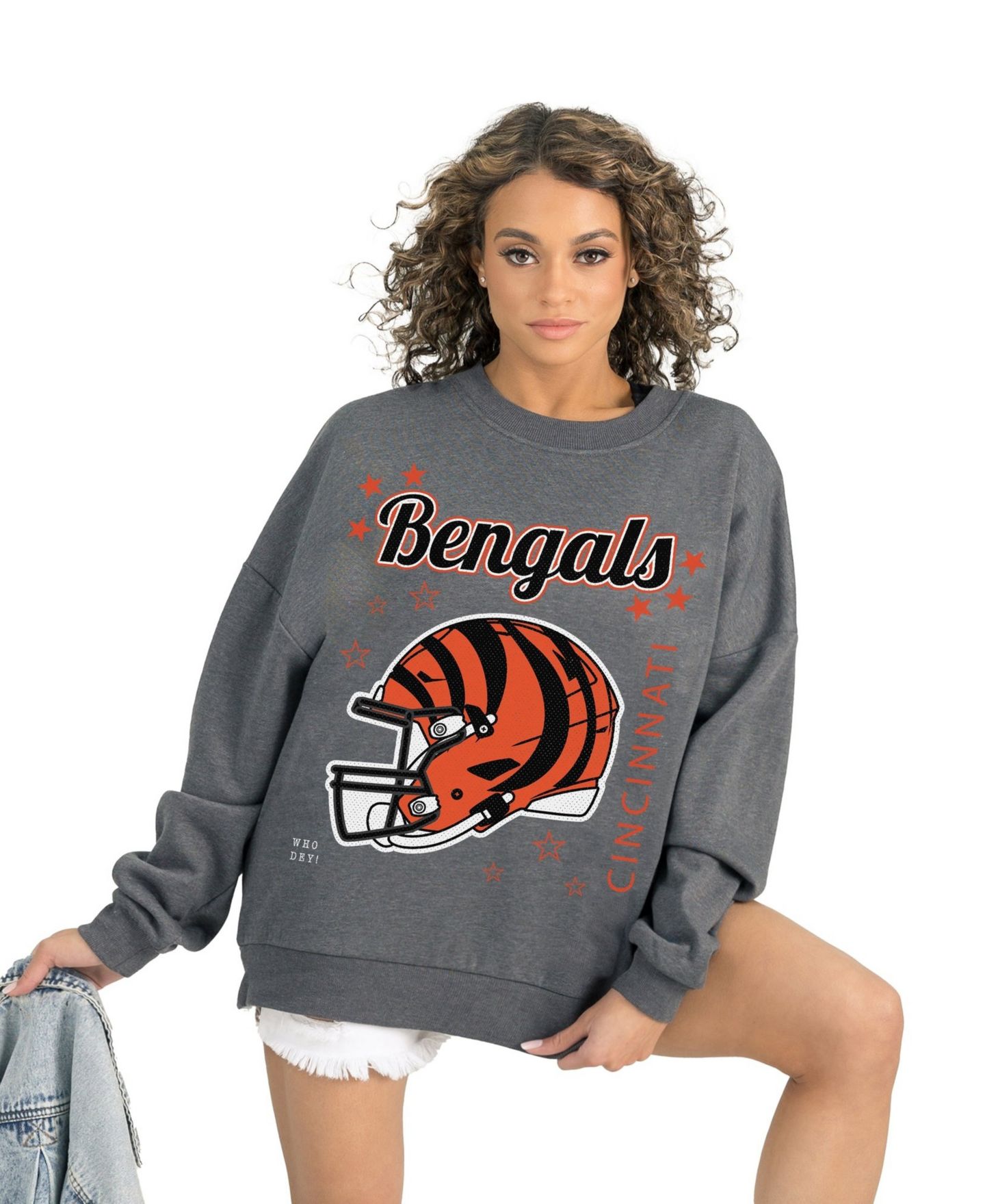 Женская толстовка Gameday Couture Gray Cincinnati Bengals Ready to Rumble Premium Fleece Pullover — фото 2