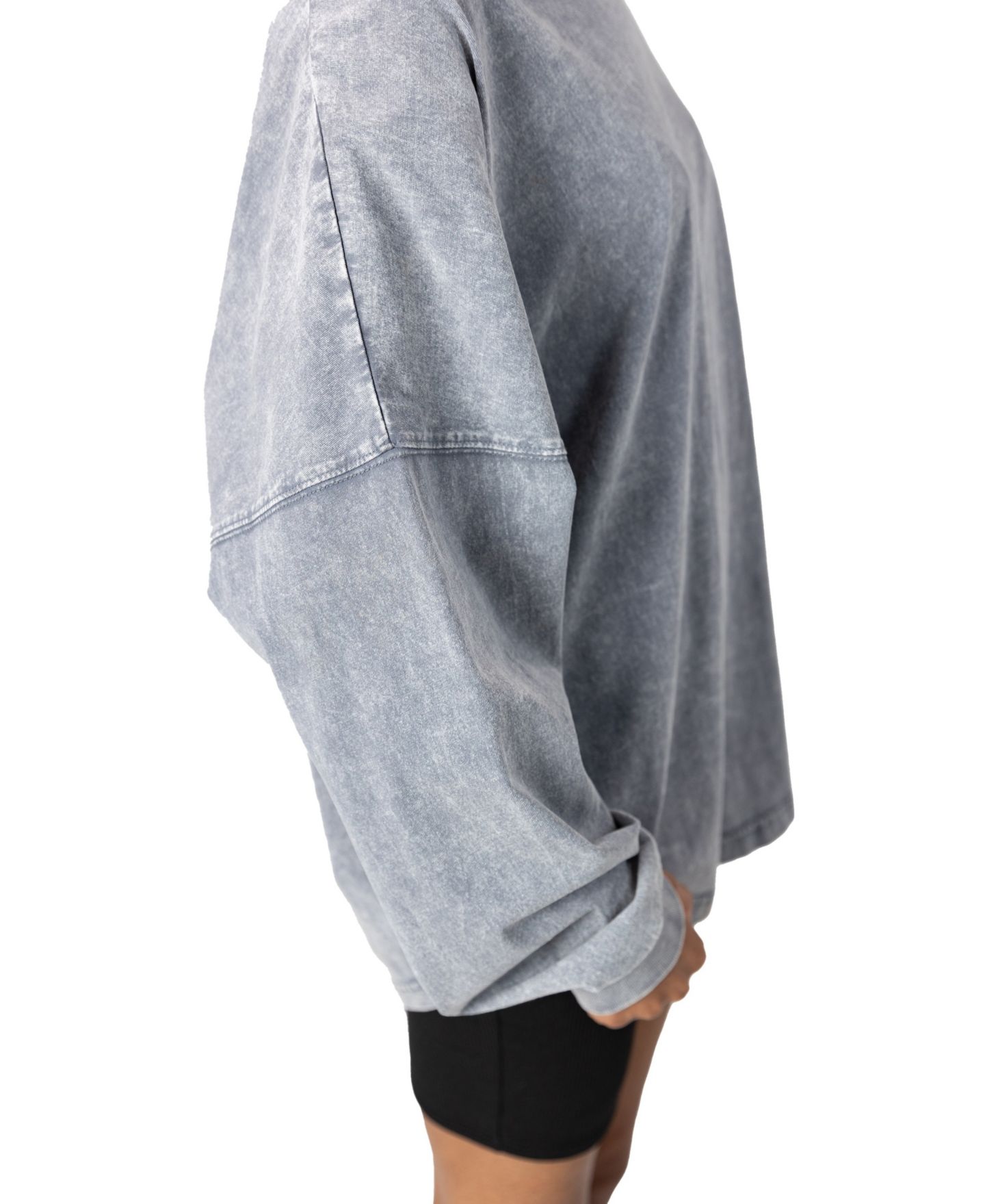 Женская футболка Gameday Couture Gray Minnesota Vikings Starbound Oversized Snow Wash Long-Sleeve — фото 5