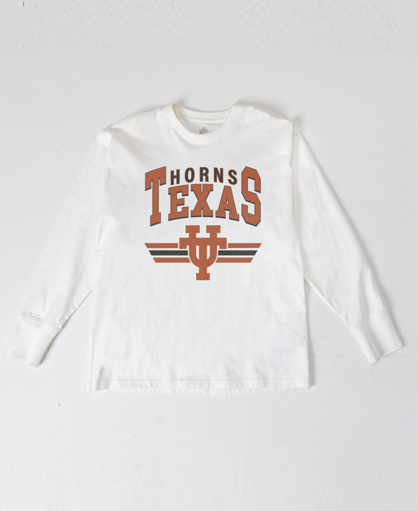 Женская футболка Gameday Couture White Texas Longhorns Oversized Swift Strike Long-Sleeve — фото 2