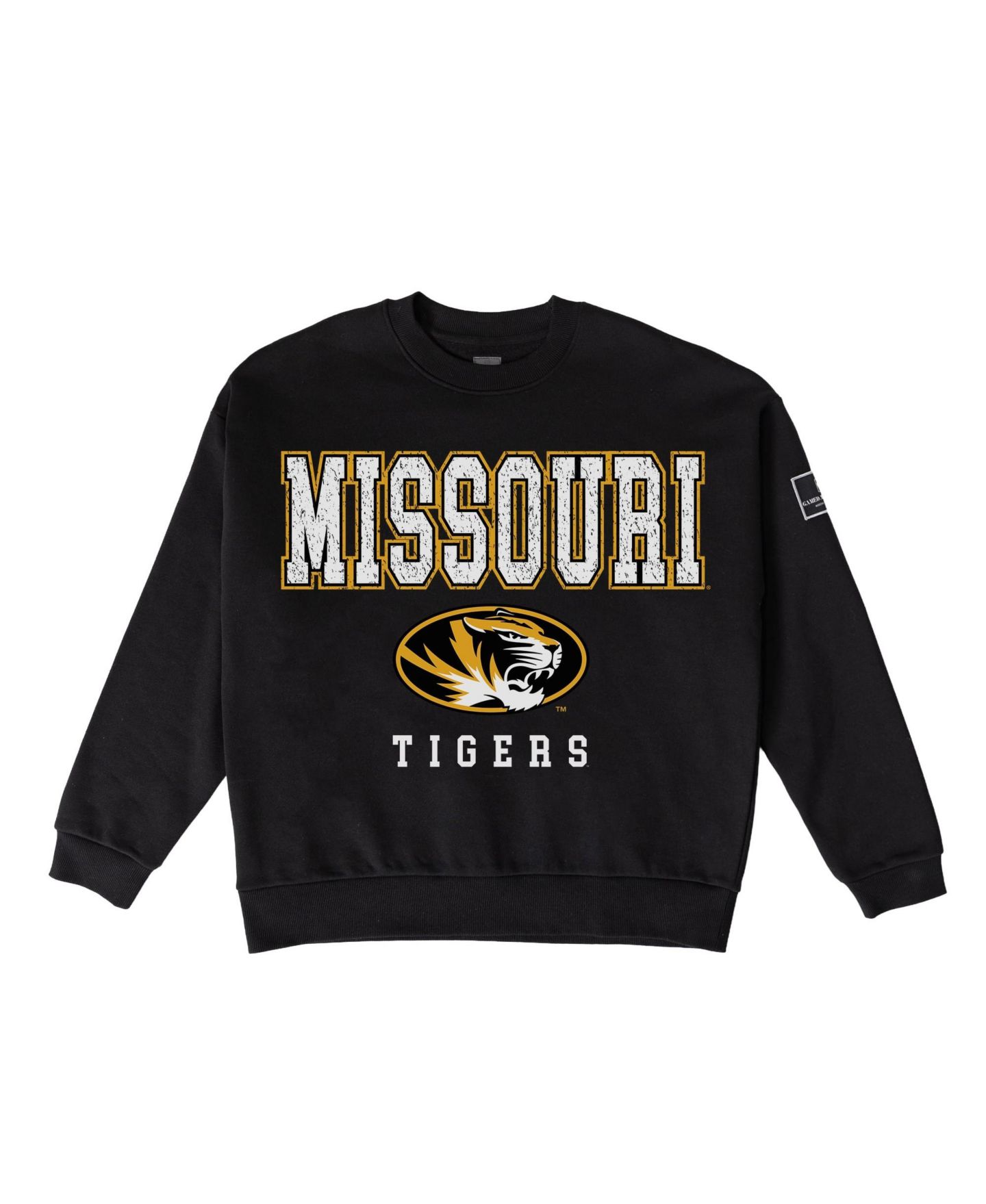 Женская толстовка Gameday Couture Black Missouri Tigers Oversized Level Up Black Label Premium — фото 6