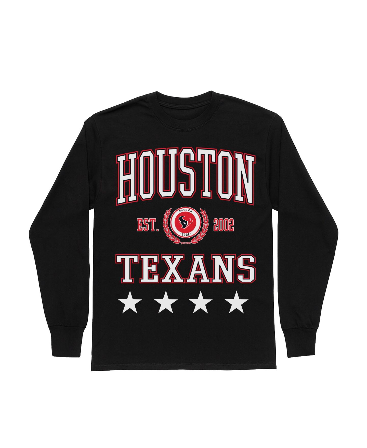 Женская футболка Gameday Couture Black Houston Texans Oversized Everyday Star Long-Sleeve — фото 5