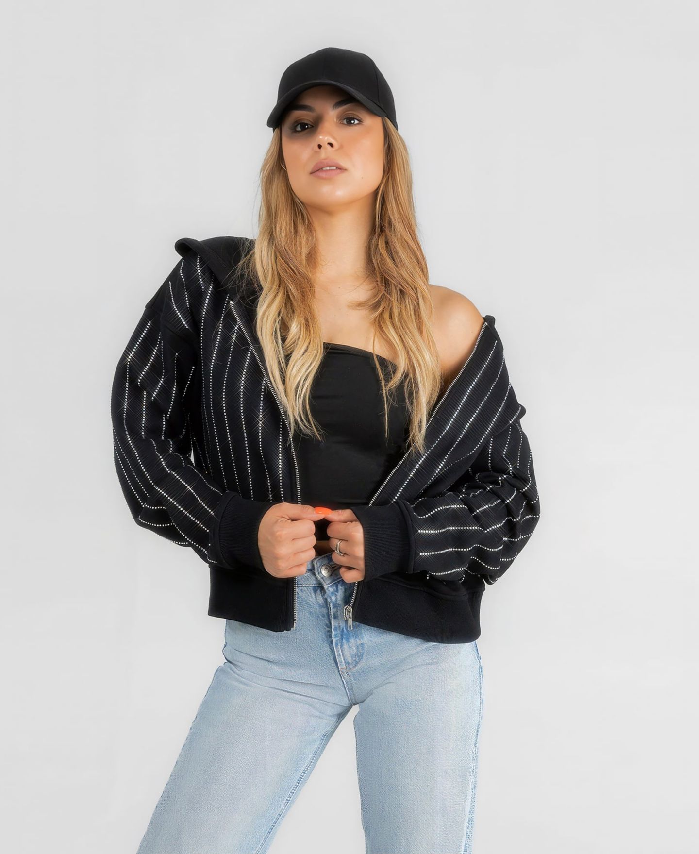 Женское худи Gameday Couture Black Alabama Crimson Tide Eyes on the Prize Mid-Crop Full-Zip — фото 2